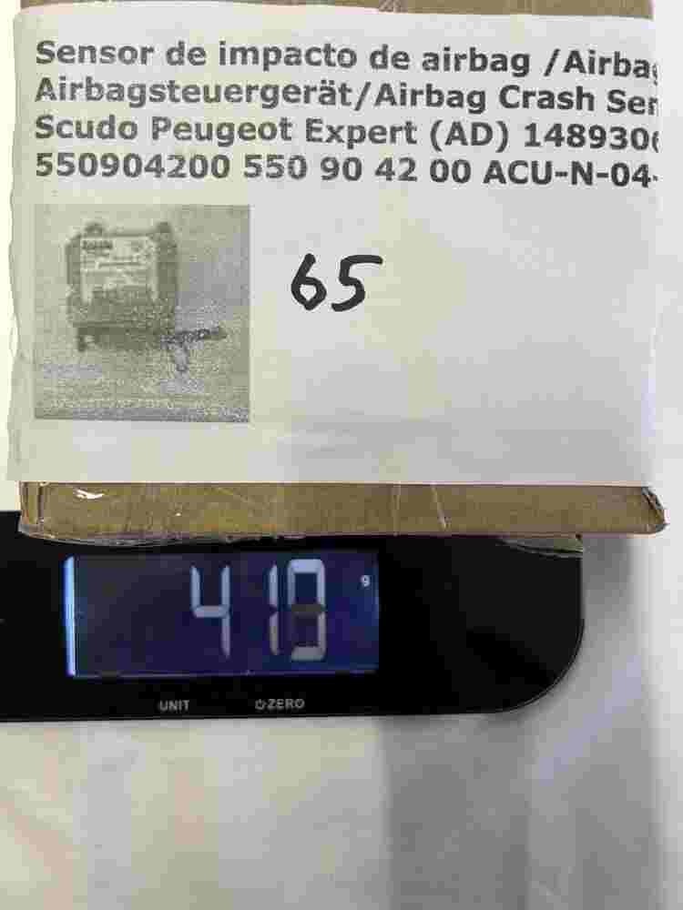 Airbagsensor Airbagsteuergerät Fiat Scudo Peugeot (AD) 1489306080 550904200