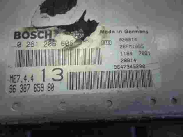 Motorsteuergerät Citroen Xsara ME7.4.4 9638765980 9647345280 BOSCH 0261206606
