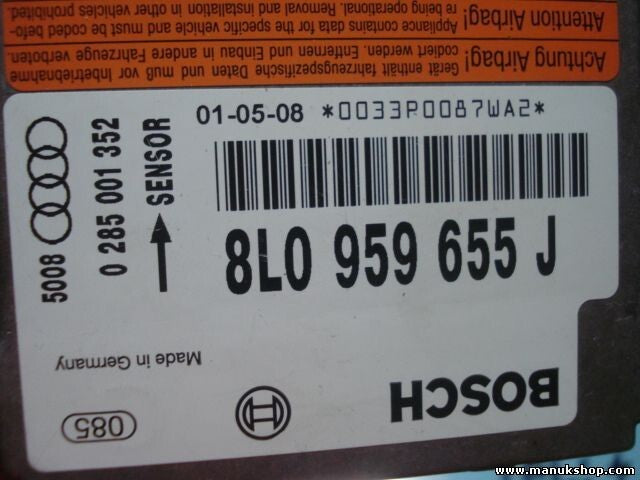 Airbagsensor Airbagsteuergerät Audi A3 8L0959655J 8L0 959 655 J 8LO959655J