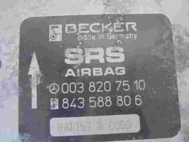 Airbagsensor Airbagsteuergerät Mercedes E W124 0038207510 BECKER 843588806