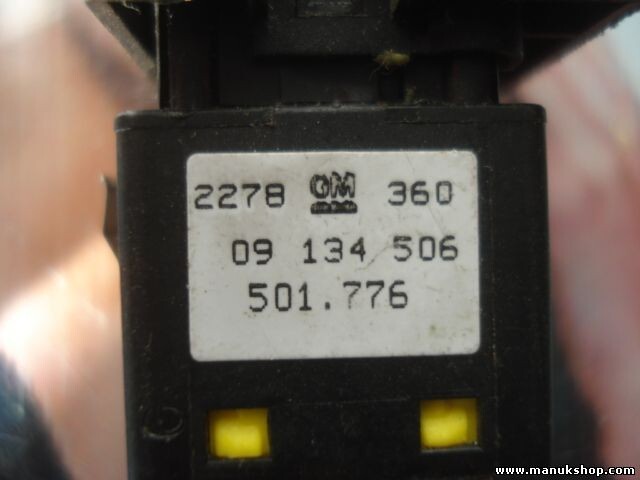 Heckscheibenheizung schalter Opel Vectra 1.8 09134506 09 134 506