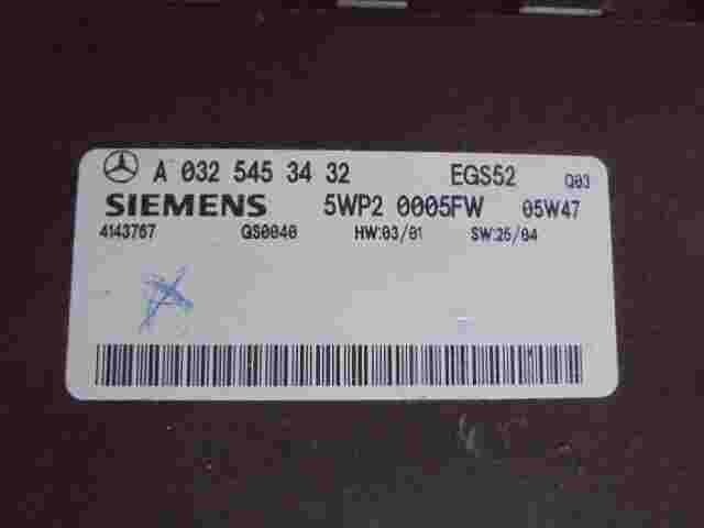 Getriebesteuerung Mercedes-Benz E Class W211 A0325453432 Q03 SIEMENS 5WP20005FW