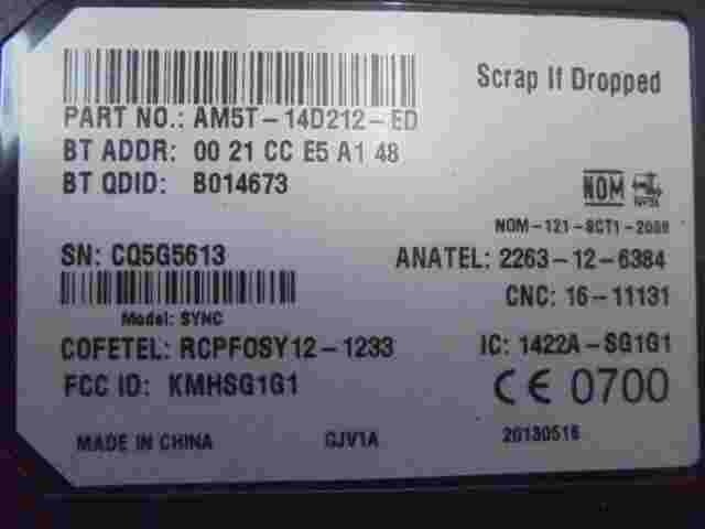 Steuergerät Zentralelektrik Ford Fiesta Focus AM5T14D212ED B014673 1422ASG1G1