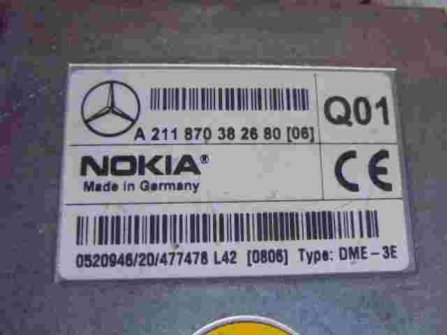 Steuergerät Interface Mercedes-Benz W211 A211870382680 Q01 Nokia DME-3E