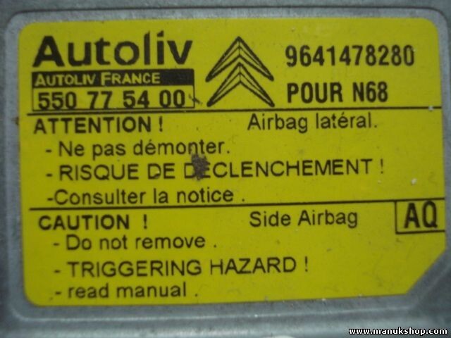 Airbagsensor Airbagsteuergerät Citroen Xsara (AQ) 9641478280 550775400