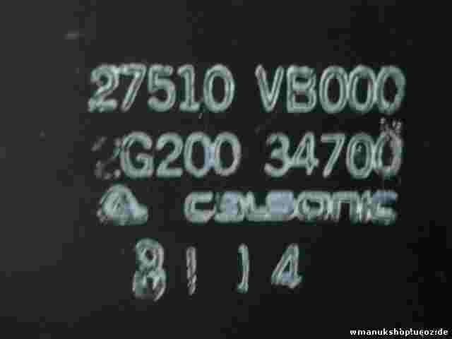 Klimabedienteil Nissan Patrol Y61 27510VB000 27510 VB000 2G20034700 2G20034700