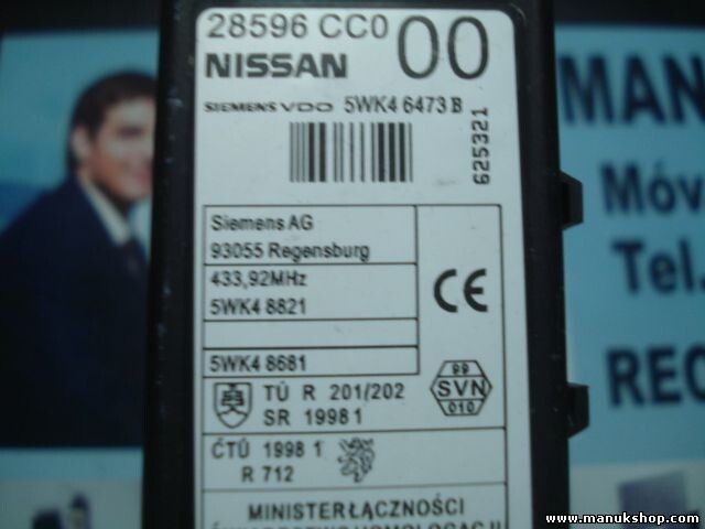 Steuergerät Wegfahrsperre Alarmmodul Murano X-Trail 28596CC000 SIEMENS 5WK46473B