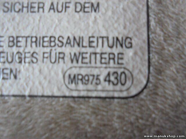 Sonnenblende rechts Mitsubishi L 200 K7 T K6 T 2.5 TD 4WD 1996-2007 MR975430