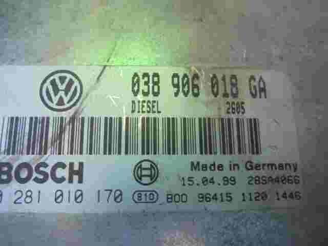 Motorsteuergerät VW Passat 1.9 038906018GA DIESEL 2605 28SA4066 BOSCH 0281010170