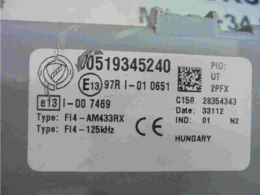 BSI Sicherungskasten Fiat Panda 00519345240 519345240 ind.01 28354343 FI-AM433RX