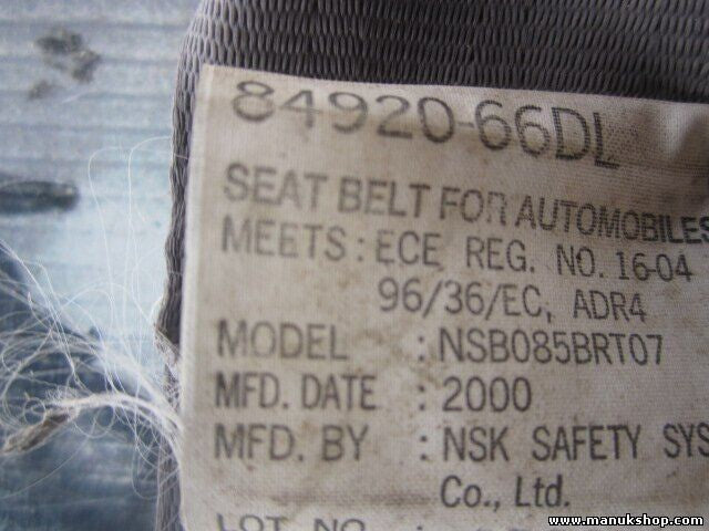 Sicherheitsgurt vorne links Suzuki Grand Vitara NSB085BRT07 84920-66DL 8492066DL