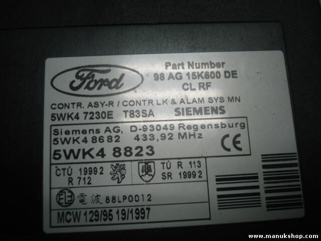 Komfortsteuergerät KSG Ford Focus Kombi 98AG15K600DE 98 AG 15K600 DE 5WK47230E