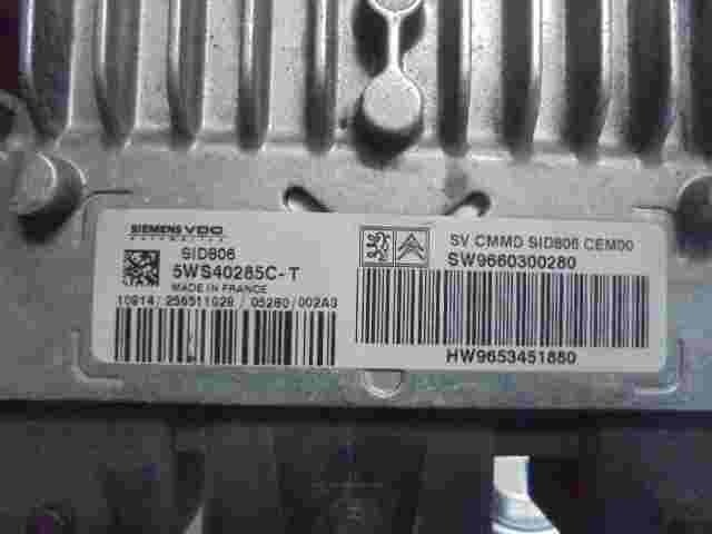 Motorsteuergerät Citroen C2 C3 SW9660300280 9660300280 HW9653451880 5WS40285C-T