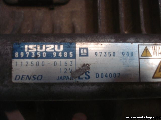 Motorsteuergerät Opel Isuzu 8973509485 1125000163 97350948 97350 LS D04097