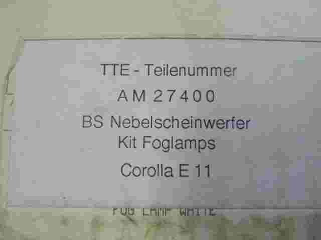 Nebelscheinwerfer rechts Toyota Corolla E11 AM27400 AM 27400 BS KIT Fog Lamps