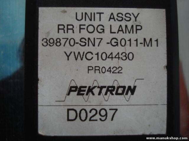 Relais Nebelscheinwerfer Rover 600 Honda Civic Pektron 39870SN7G011M1 YWC104430