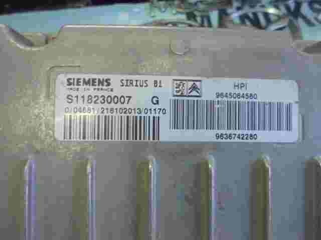 Motorsteuergerät Citroen C5 9645064580 9636742280 SIEMENS SIRIUS 81 S118230007G
