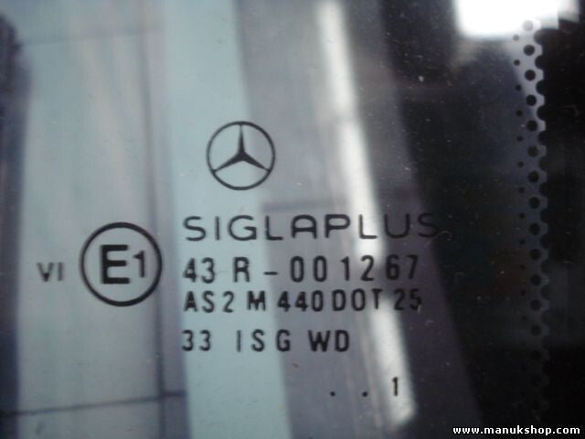 Dreieck Türscheibe Seitenscheibe hinten rechts Mercedes W140 AS2M440D0T25