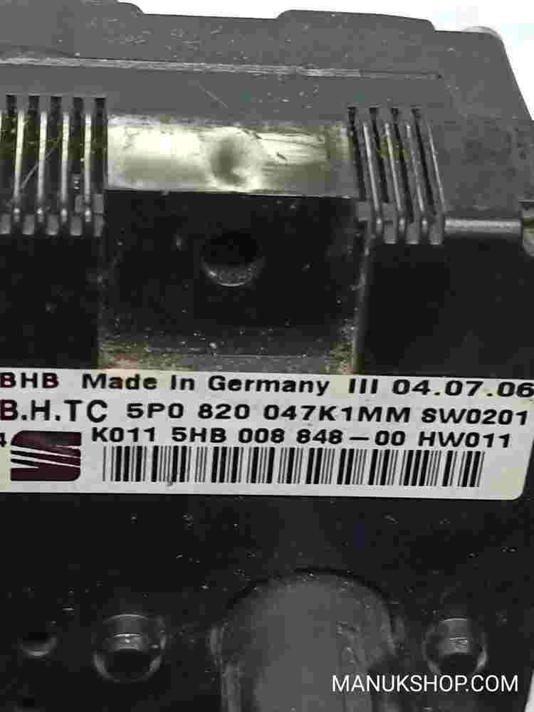 Klimabedienteil Seat Altea 5P0820047K1MM K0115HB00884800 5P0820047K 5HB00884800