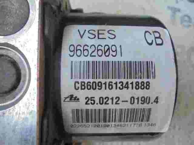 ABS Hydraulikblock Chevrolet 96626091CB 96626091 ATE 25092645293 25021201904