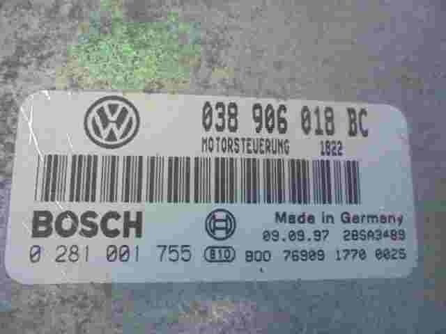 Motorsteuergerät Skoda Octavia 1.9tdi 038906018BC 28SA3489 BOSCH 0281001755