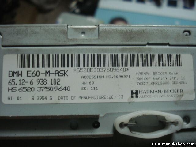 System-Controller Navigation BMW E60 65126938102 65 12 6 938 102 HS 652037509640