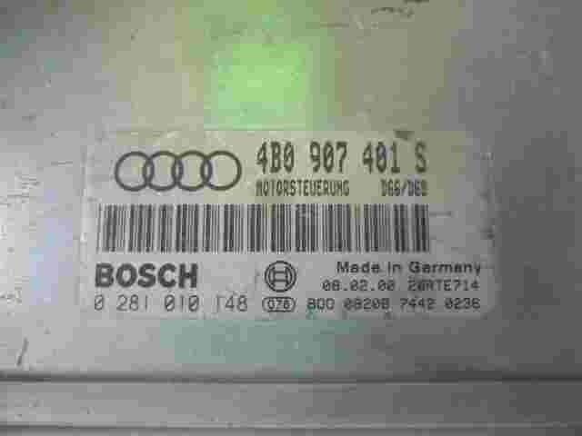 Motorsteuergerät Audi A6 C5 2.5 4B0907401S 4BO907401S 28RTE714 BOSCH 0281010148