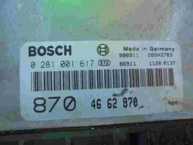 Motorsteuergerät SAAB 9-3 2.2 4662870 46 62 870 28SA3783 BOSCH 0281001617