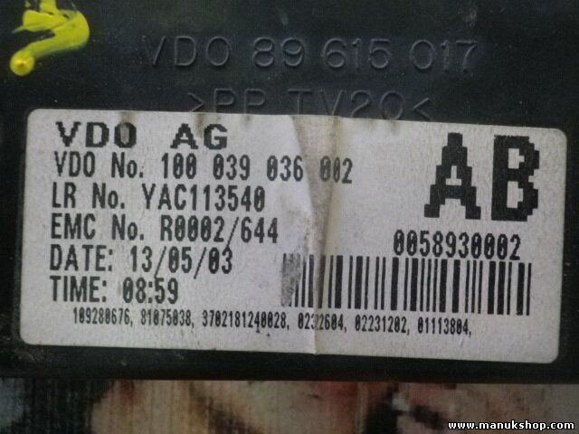 Bordcomputer Land Rover Defender 05 YAC113540 100039036002 0058930002 YAC 113540