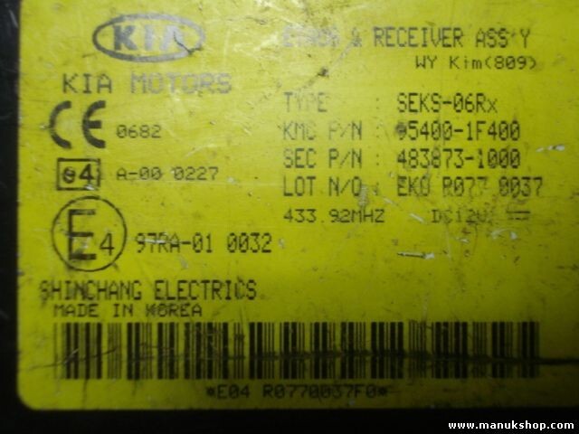 Steuergerät Wegfahrsperre Alarmmodul Kia Sportage Etacs 97RA010032 954001F400