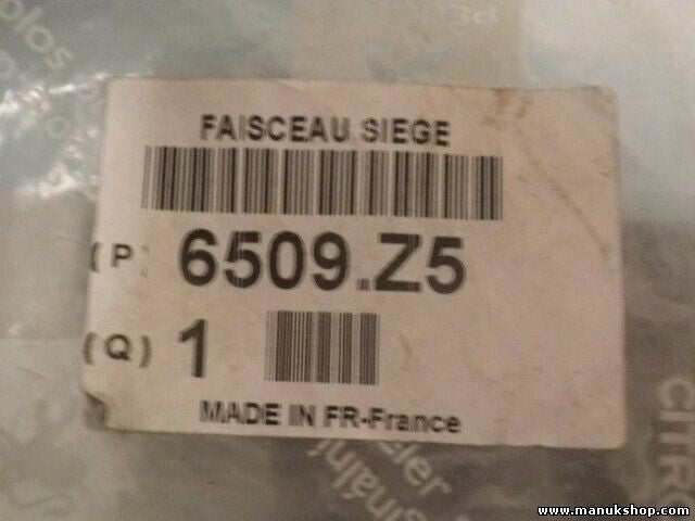 Citroen Peugeot 6509Z5 6509.Z5 9661533880 966 15338 80