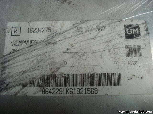 Motorsteuergerät Opel Astra F Corsa B Vectra B GM 16234275
