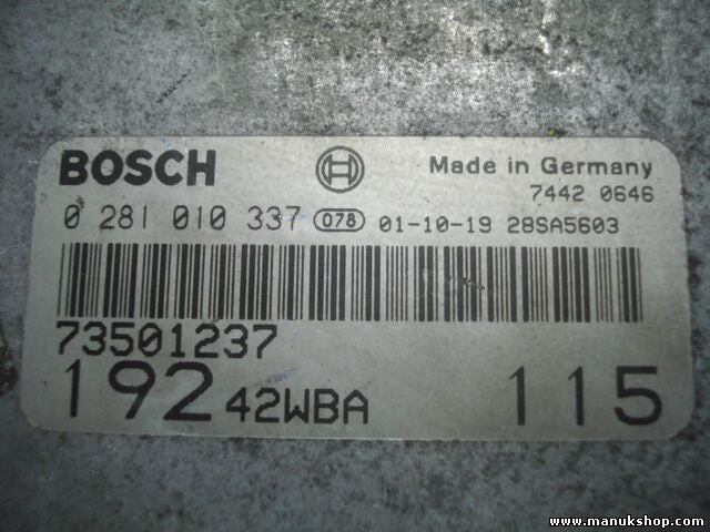 Steuergerät Fiat Stilo BOSCH 0281010337 0 281 010 337 73501237