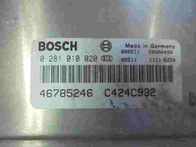 Motorsteuergerät Alfa Romeo 156 1.9 C424C932 46785246 BOSCH 0281010020 28SA4499