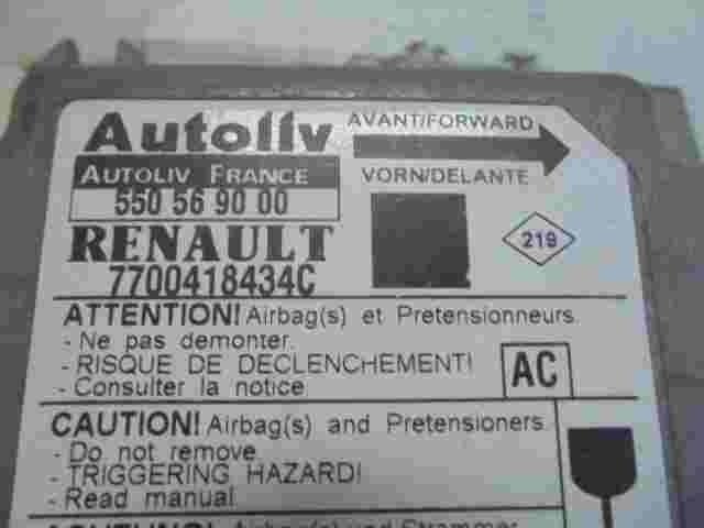 Airbagsensor Airbagsteuergerät Renault Scenic Megane (AC) 7700418434C 550569000