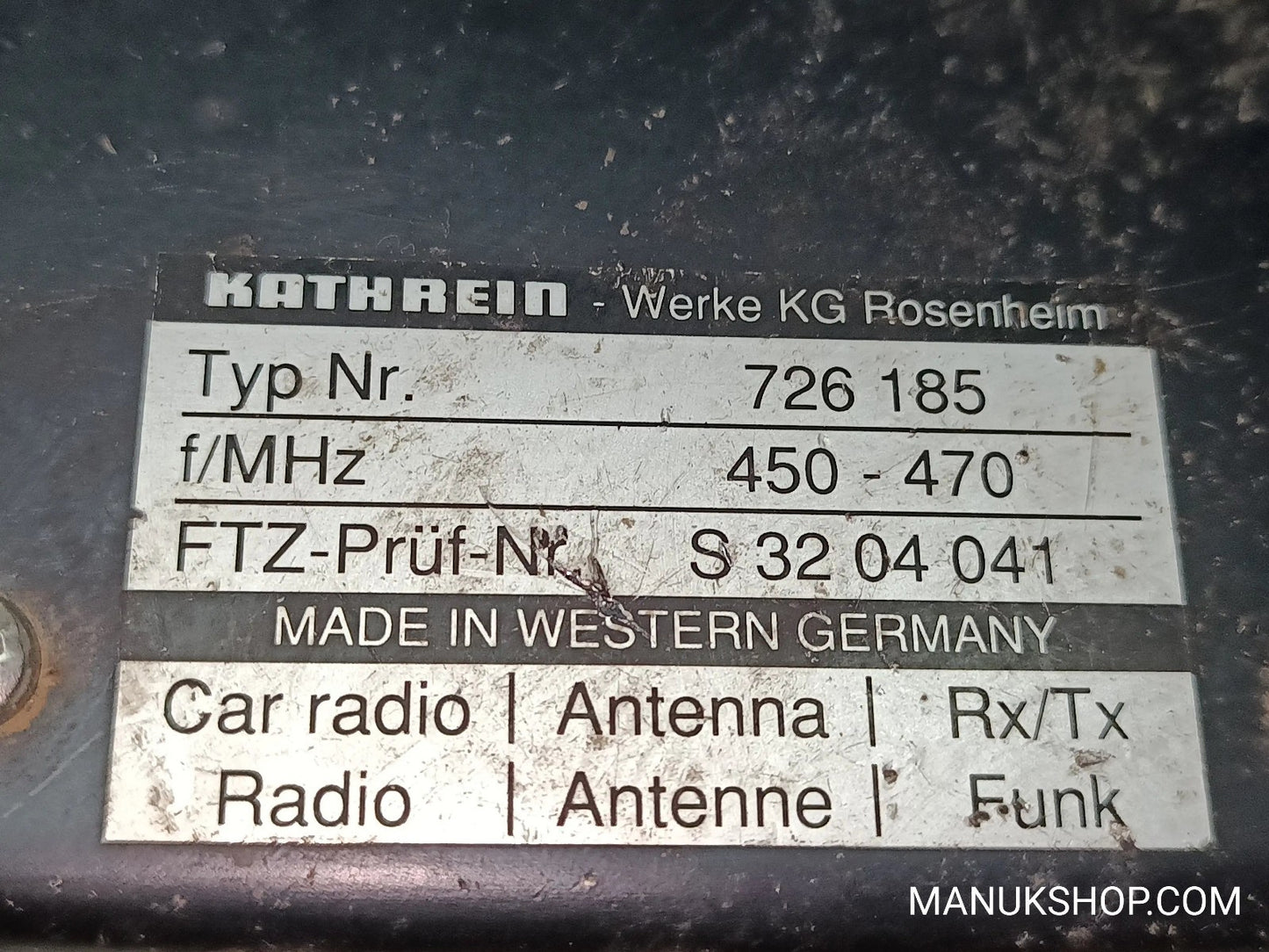 Antennenverstärker Mercedes-Benz W124 726185 726-185 f/MHz 450-470 DE S3204041