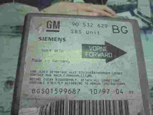 Airbagsensor Airbagsteuergerät Opel Corsa Tigra A 90532629 BG 90532629BG 5WK4115