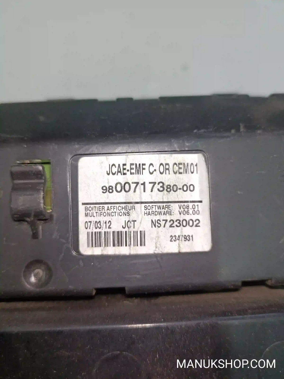 Bordcomputer Citroen C4 980071738000 9800717380-00 NS723002 JCAE-EMF C-OR CEM01