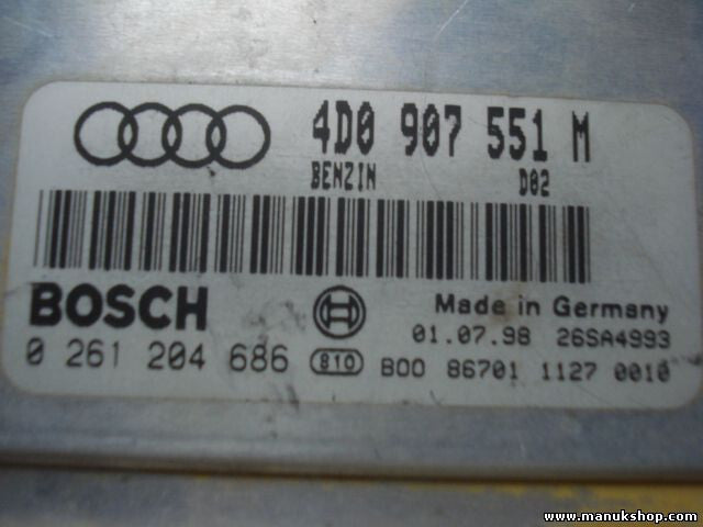 Motorsteuergerät Audi A3 A6 A8 4D0907551M 4D0 907 551 M 4DO907551M 0261204686