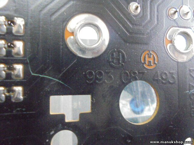 Diagramm des Tachometers Audi 80 90 B3 B4 VDO 993087493 993 087 493