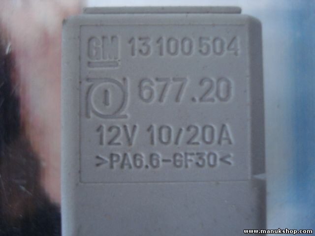 Relais Opel Corsa Astra Zafira Meriva Vectra GM 13100504 67720