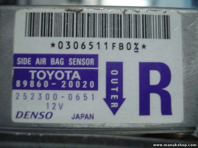 Airbagsensor Airbagsteuergerät Toyota Celica R 8986020020 89860-20020 2523000651