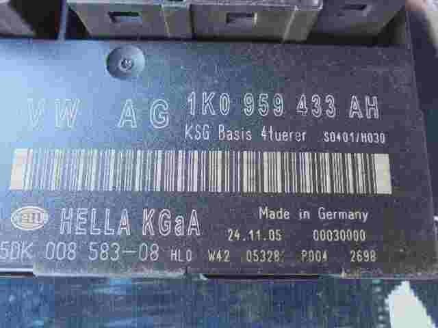 Komfortsteuergerät KSG VW Audi Seat Skoda 1K0959433AH 1KO959433AH 5DK00858308