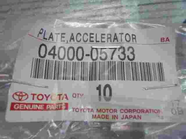 Plate Accelerator Toyota 0400005733 04000-05733