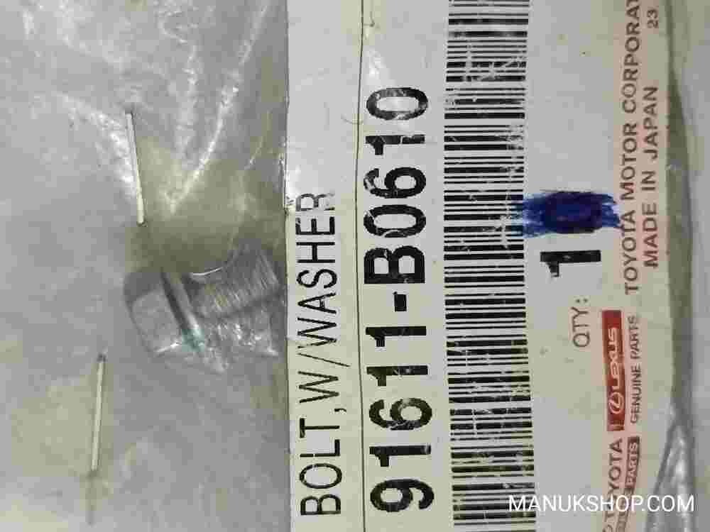 Bolt W/ Washer Toyota Land Cruiser 100 91611B0610 91611-B0610