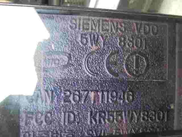 Schlüssel Lesespule Chevrolet EPICA 267T11946 5WY8301 Semens Vdo FCC KR55WYY8301