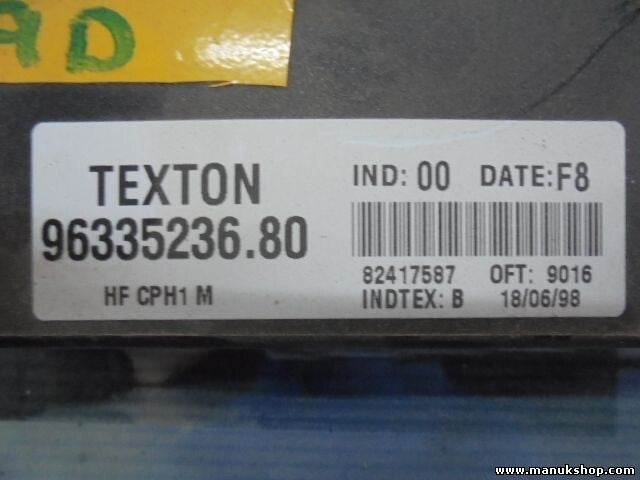 Steuergerät Zentralverriegelung Citroen Xsara 1.9 TEXTON 9633523680 INDTEX B