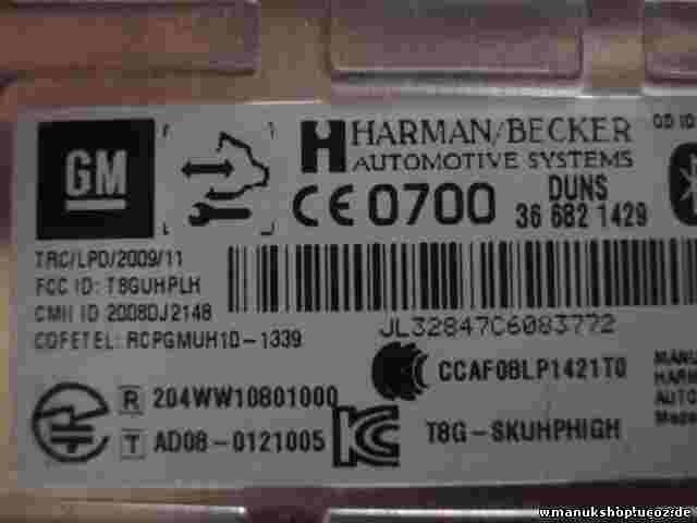 Steuergerät Interface Opel Astra 1.6 16V 366821429 13353284 1002112886