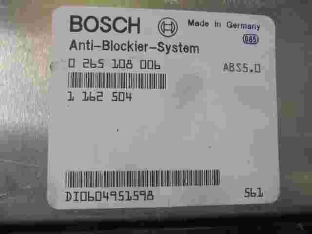 Steuergerät ABS BMW 1162504 1 162 504 BOSCH 0265108006 0 265 108 006