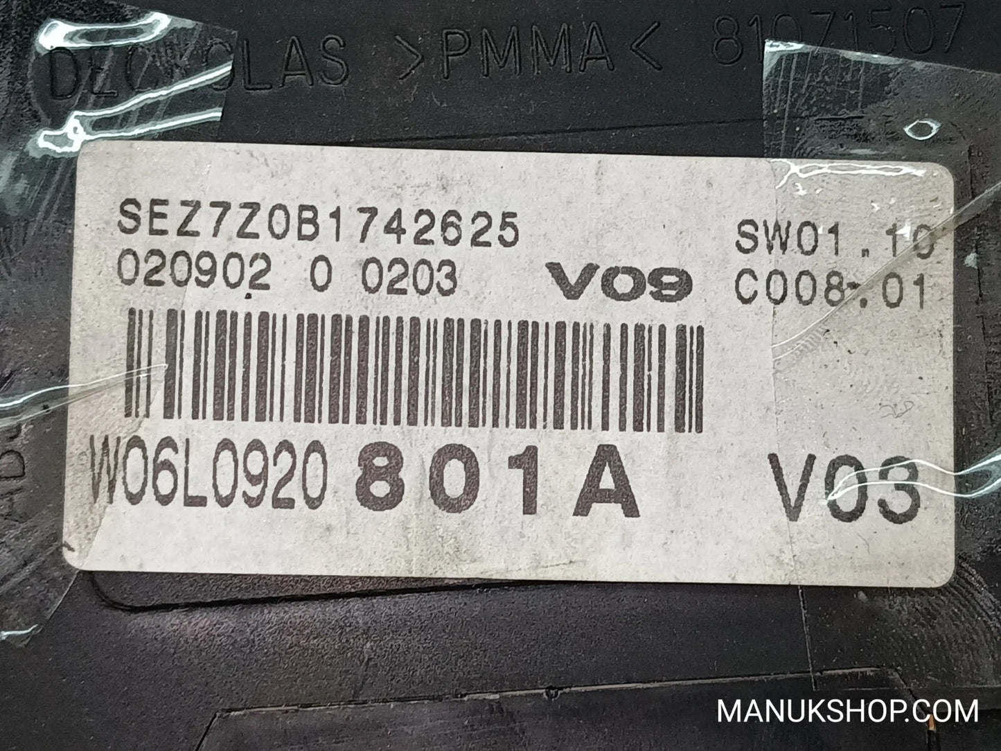 Kombiinstrument Tacho Seat Ibiza 6L0920801A 02090200203 SW0110 C00801
